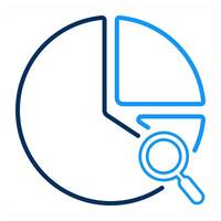 Search Analysis and lens icon concept vector