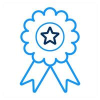 Badge and ribbon icon concept vector