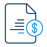 Invoice and payment icon concept vector