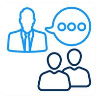 Communication and talking icon concept vector