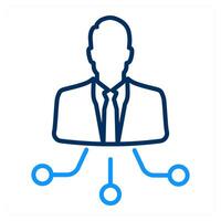 Social Network and information icon concept vector