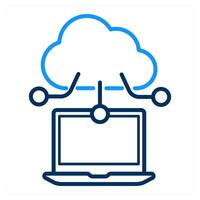Cloud Database and server icon concept vector