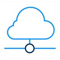 Cloud and server icon concept vector