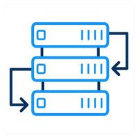 Hosting and hosting icon concept vector