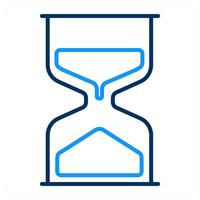 Sand Glass and hour icon concept vector