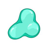 dynamic colorful liquid shapes cartoon illustration vector