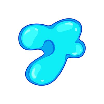 vibrant colorful liquid shapes cartoon illustration