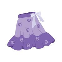 Ready to use icon of skirt isolated on white background vector