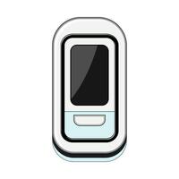 device pulse oximeter cartoon illustration vector
