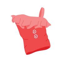 Creatively designed on shoulder shirt in modern style vector