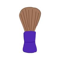 luxury shaving brush cartoon illustration vector