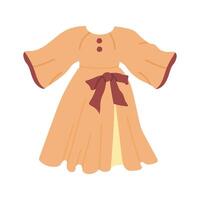 Open frock design in trendy style, ready to use icon vector
