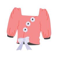 Get this amazing icon of coral blouse in trendy style, ready to use vector