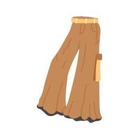 Trendy flared pants icon design in modern style vector
