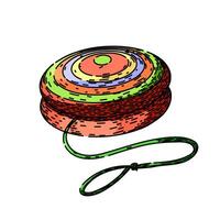 loop yo yo sketch hand drawn vector