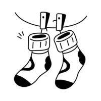 Check this amazing icon of socks in modern style vector