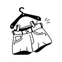 Stylish summer shorts design in modern style vector