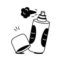 Grab this creatively designed body spray icon in modern style vector