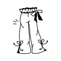 Visually appealing icon of palazzo trousers in modern style vector