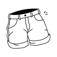Stylish summer shorts design in modern style vector