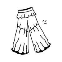 Get this creative icon of flared pants in modern style vector