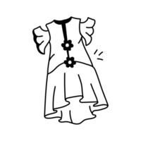 Take a look at this perfect icon of frock in trendy style vector
