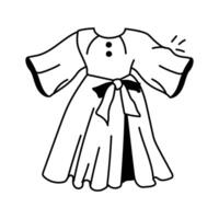 Open frock design in trendy style, ready to use icon vector