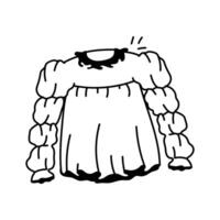 Take a look at this amazing icon of ruffled blouse in modern style vector