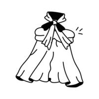 Check this creative icon of ribboned gown in modern style vector