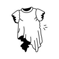 Simple midi dress with a comfortable and casual design vector