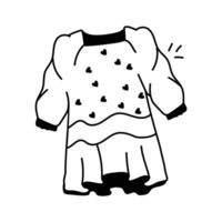 Get this creative icon of frock in modern style vector