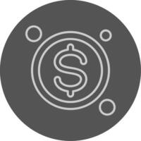 Settlement Button Outline Style Icon vector