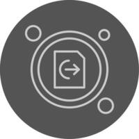 Next Page Button Outline Style Icon vector