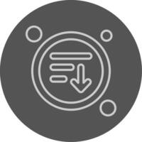 Order Button Outline Style Icon vector