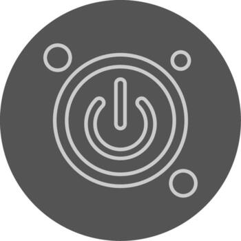Power Button Outline Style Icon vector