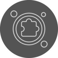 Extension Button Outline Style Icon vector