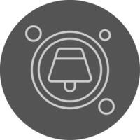 New Notification Button Grey Outline Icon vector