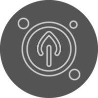 Battery Saver Button Outline Style Icon vector