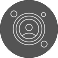 Profile Button Outline Style Icon vector