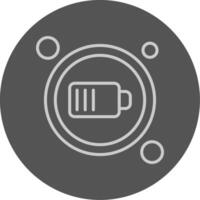 Charge Button Outline Style Icon vector