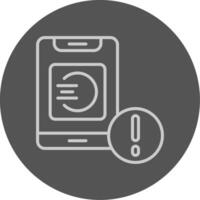 Running apps Grey Outline Style Icon vector