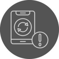 Sync Grey Outline Style Icon vector