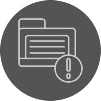Folder Grey Outline Style Icon vector