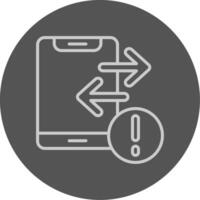 Transfer Grey Outline Style Icon vector