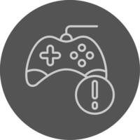 Game Grey Outline Style Icon vector