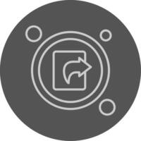 Share Button Outline Style Icon vector