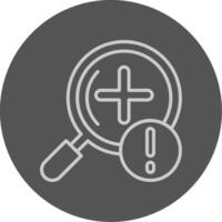 Zoom in Grey Outline Style Icon vector