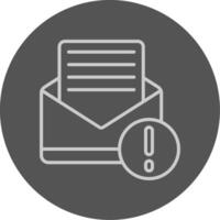 Mail Grey Outline Style Icon vector
