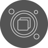 Restore Down Outline Style Icon vector