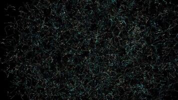 Chaotic Particle Motion Background, Intricate Lines and Dots Animation video
